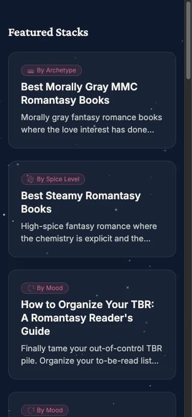 MoodReads Stacks
