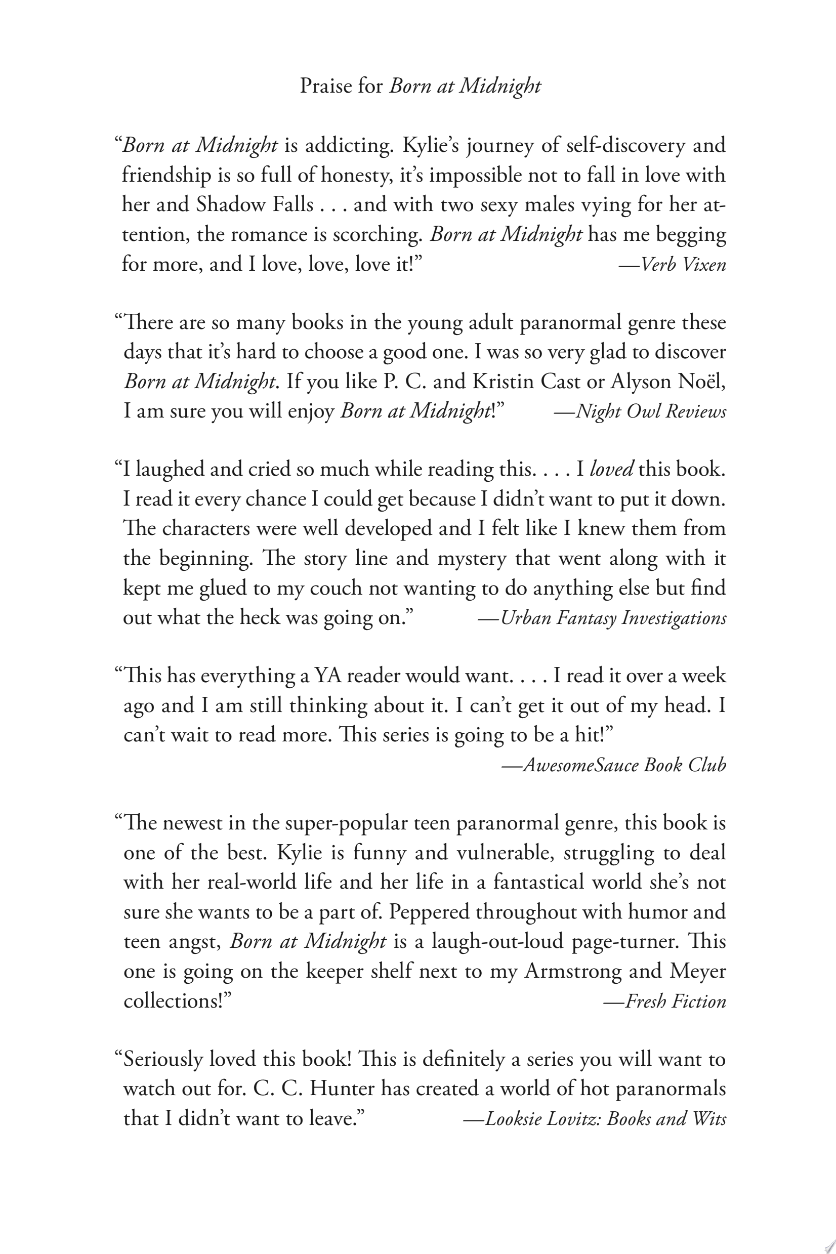 Cover of Born at Midnight