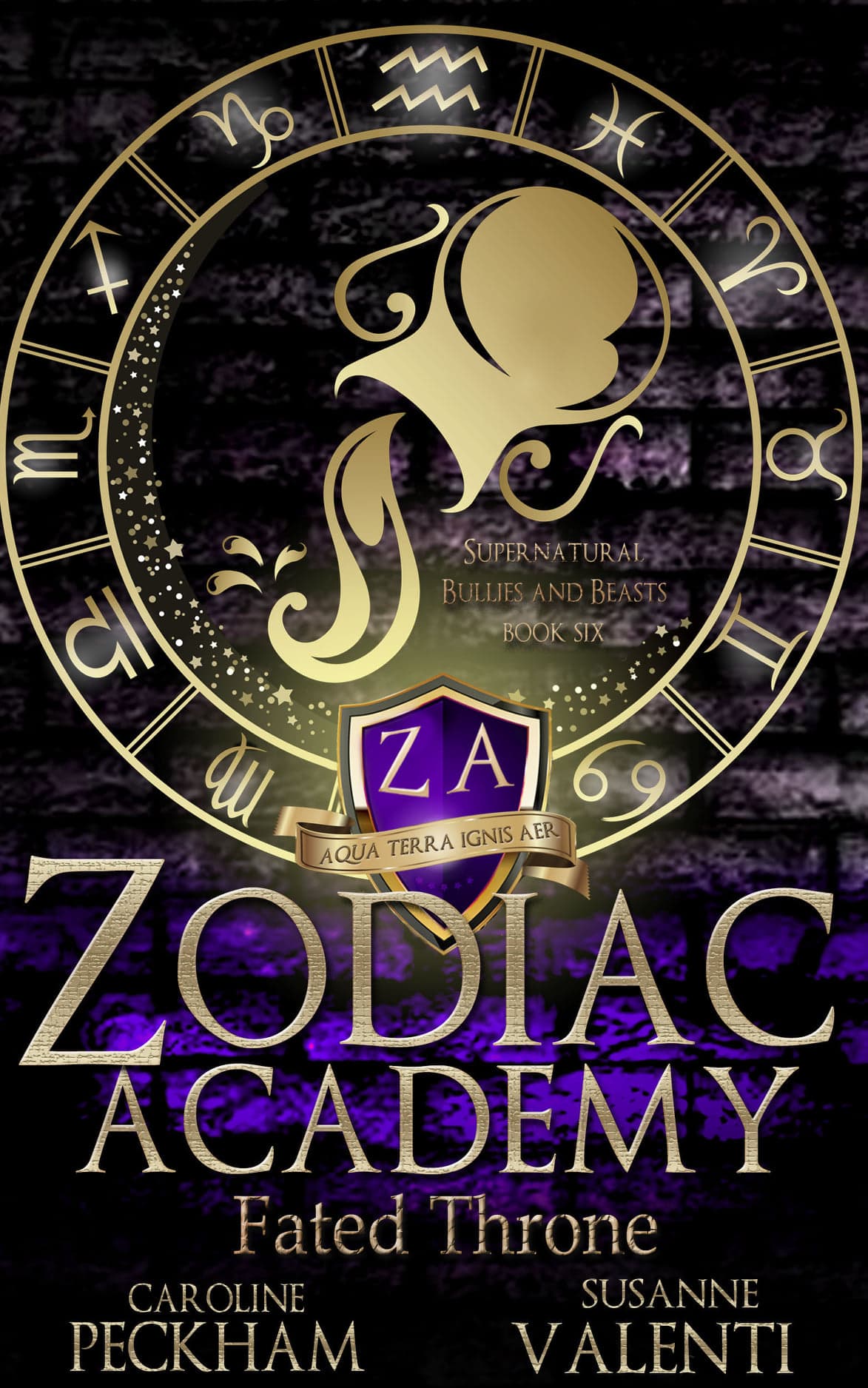Cover of Fated Throne (Zodiac Academy, #6)