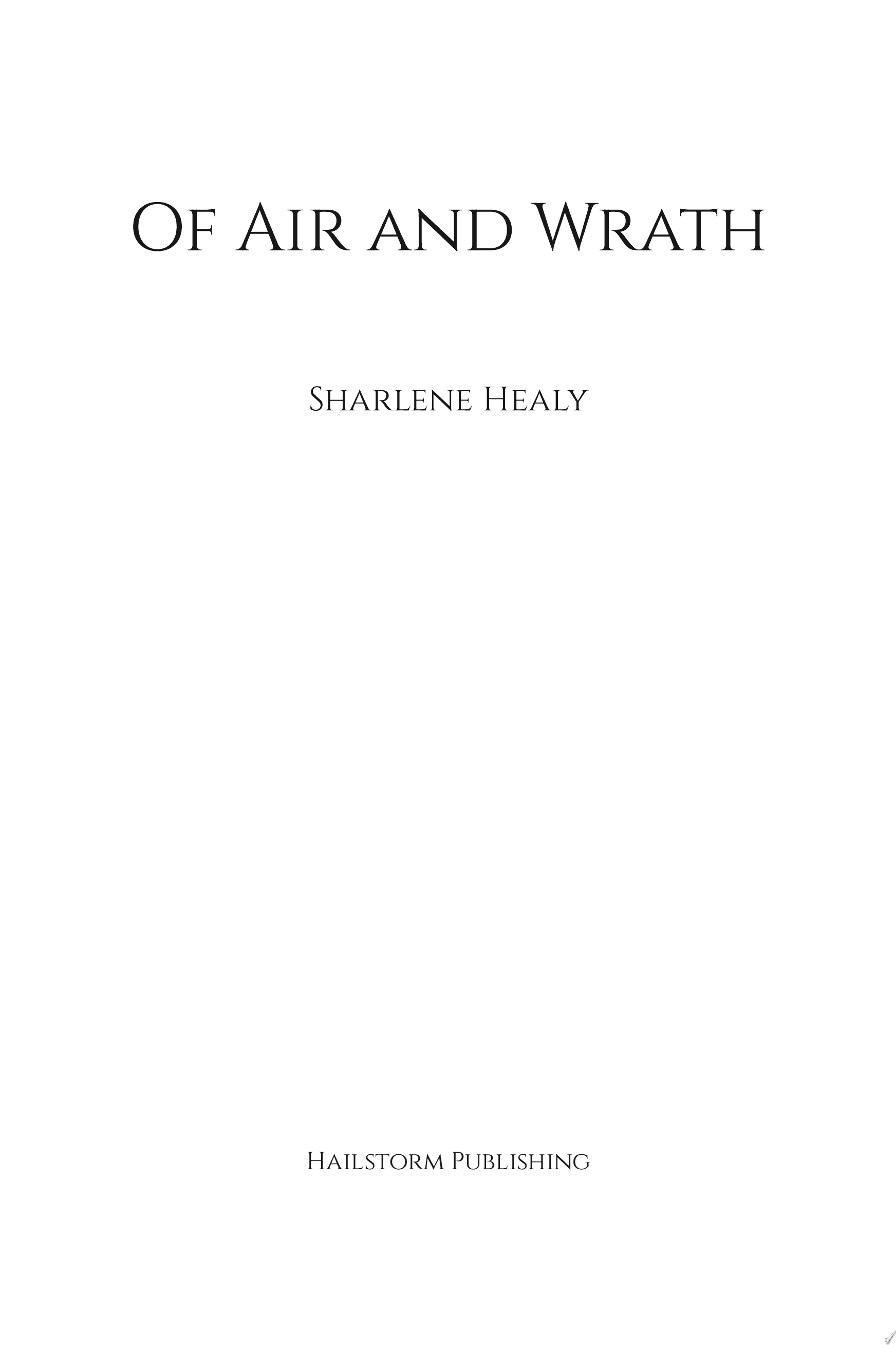 Cover of Of Air and Wrath