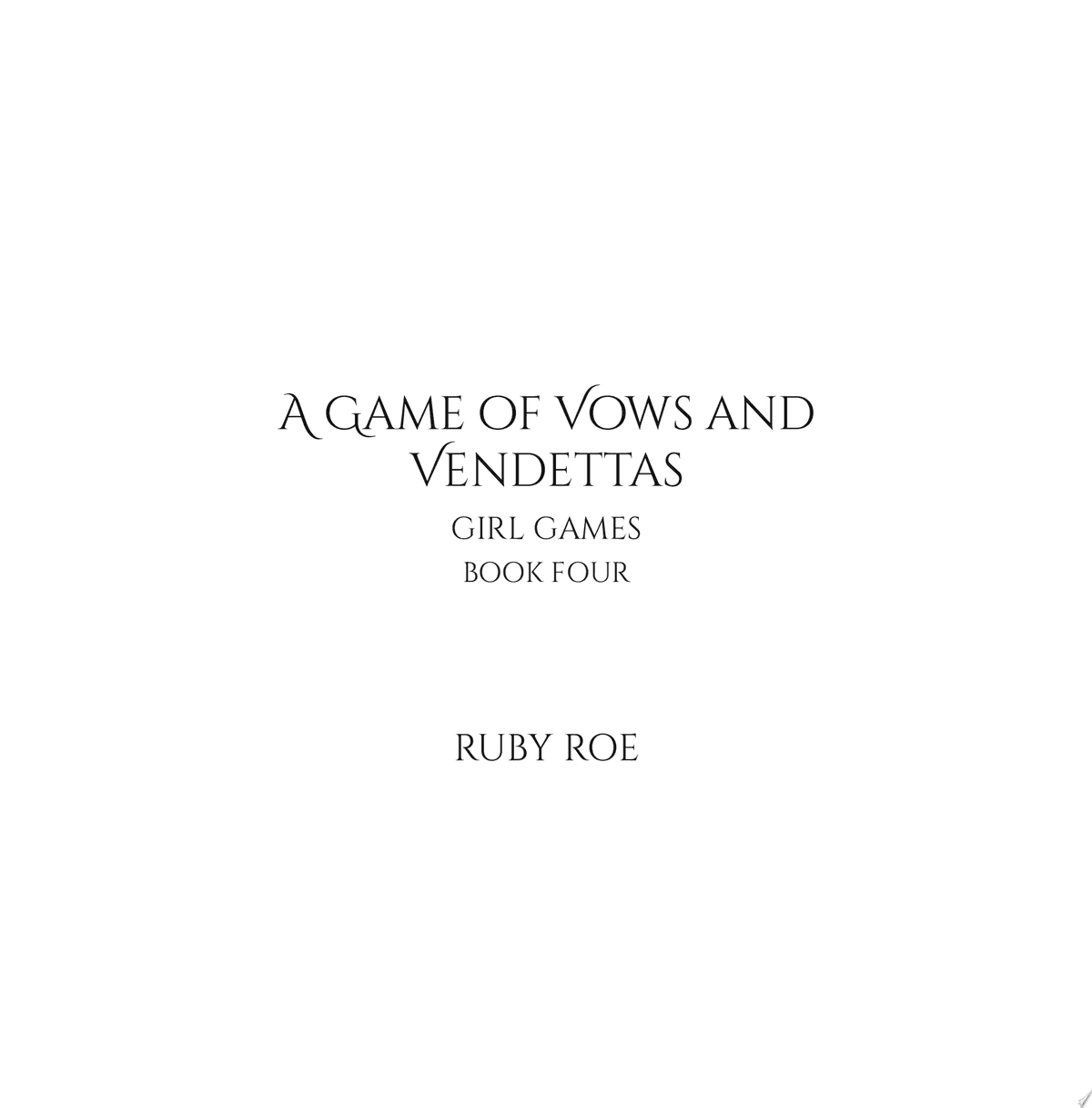 Cover of A Game of Vows and Vendettas