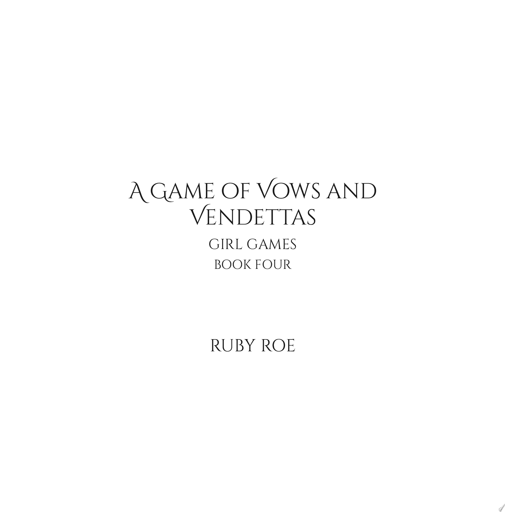 Cover of A Game of Vows and Vendettas