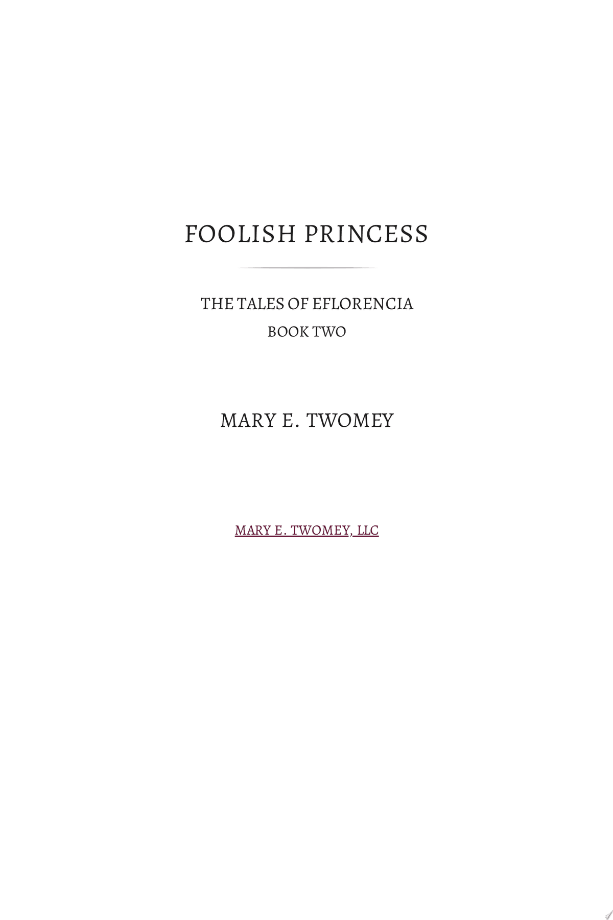 Cover of Foolish Princess