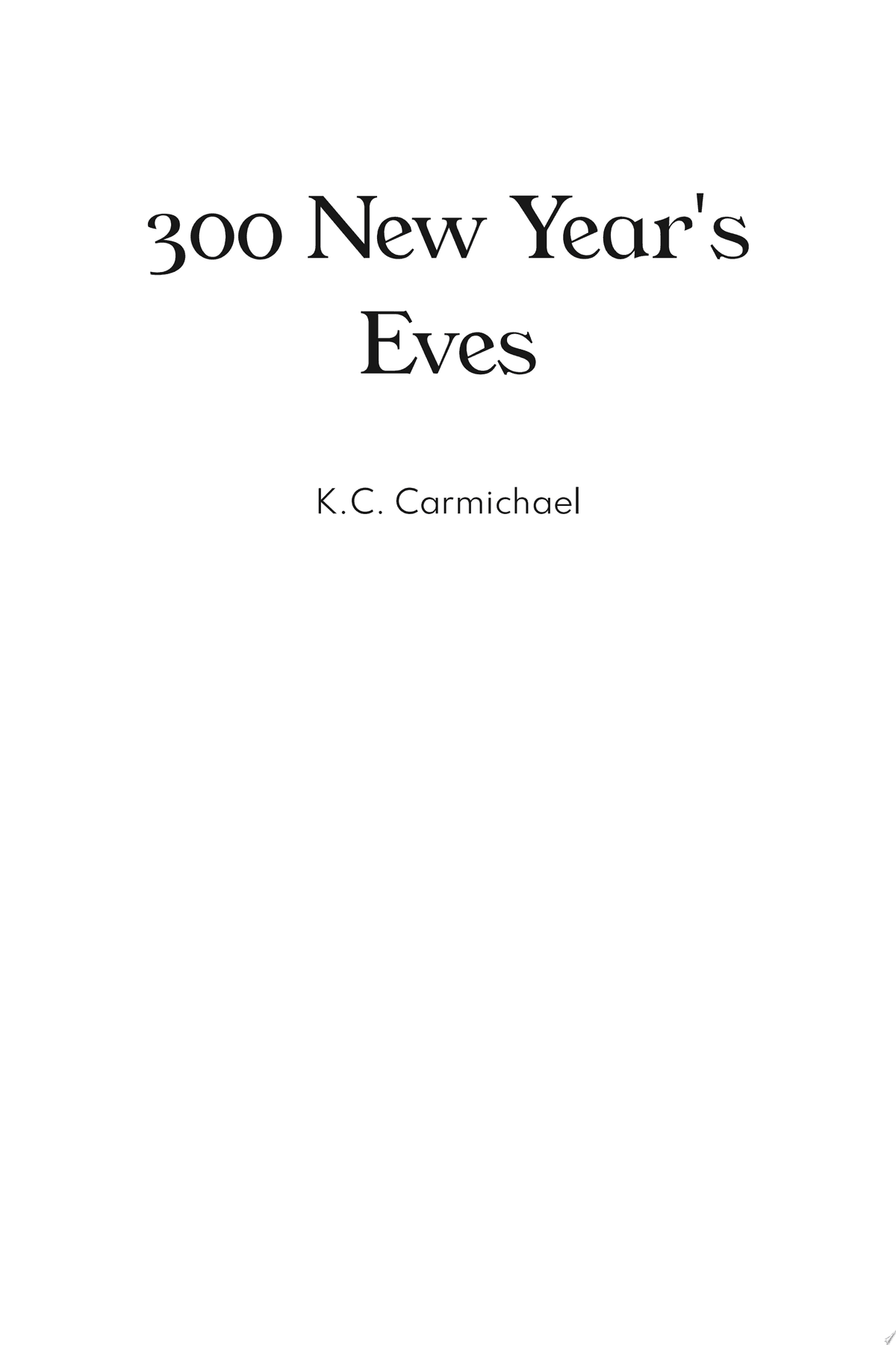 Cover of 300 New Year's Eves