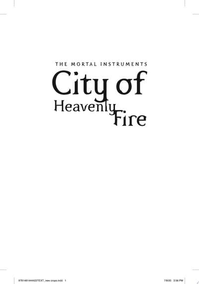 Cover of City of Heavenly Fire