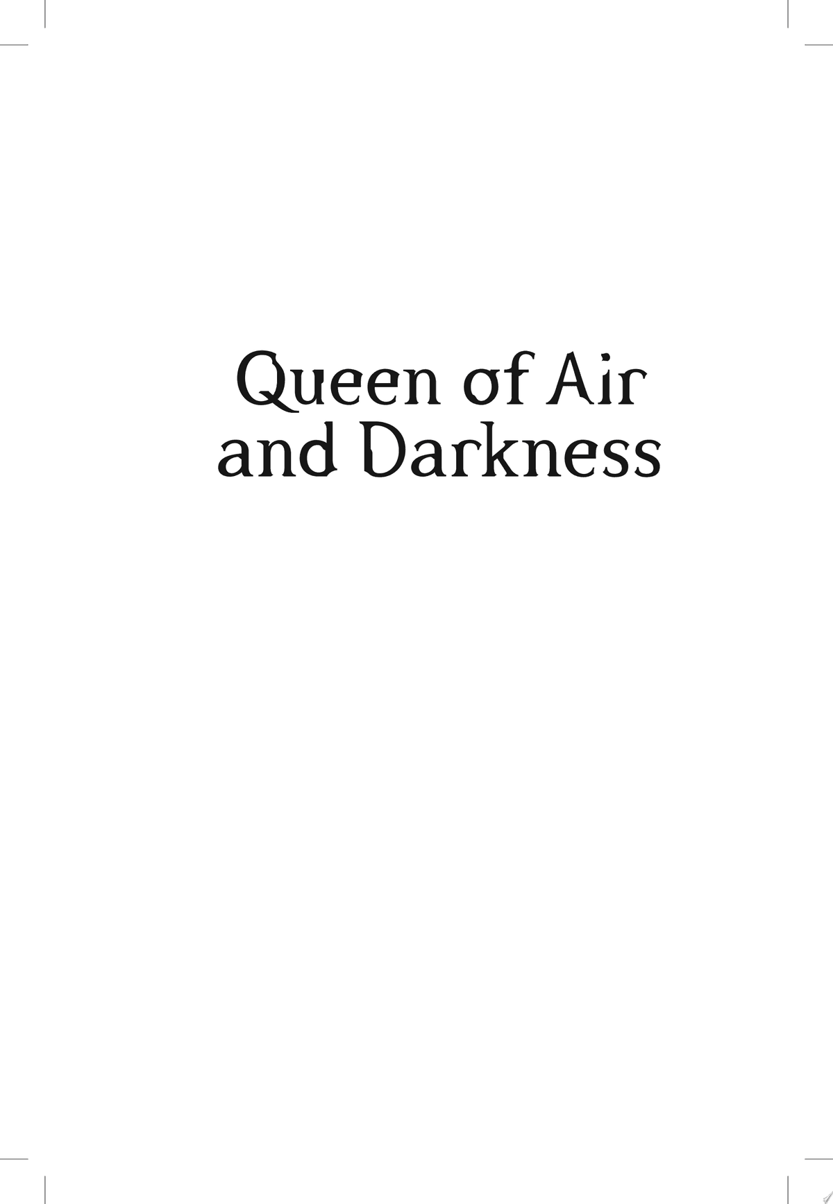 Cover of Queen of Air and Darkness (The Dark Artifices, #3)