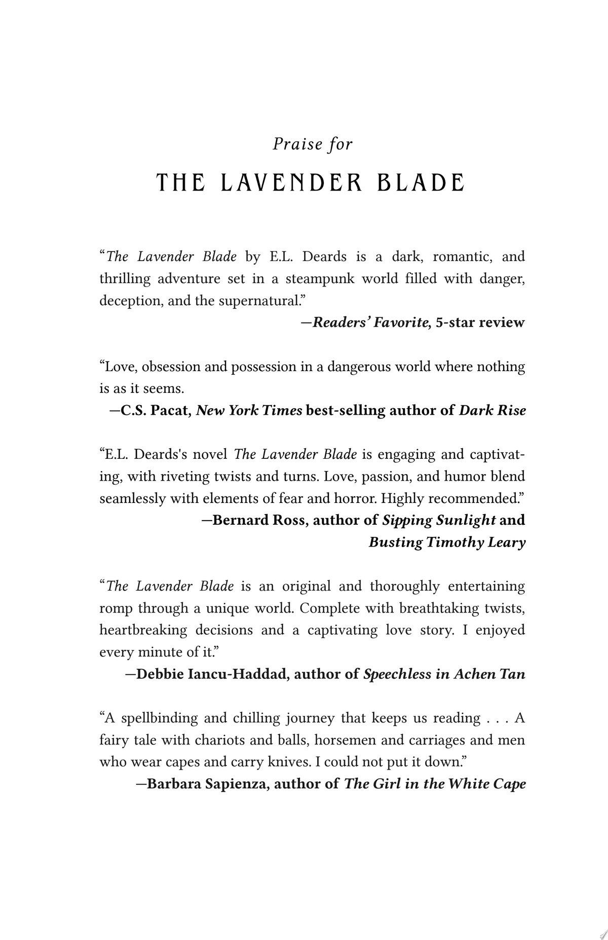 Cover of The Lavender Blade: An Exorcist's Chronicle