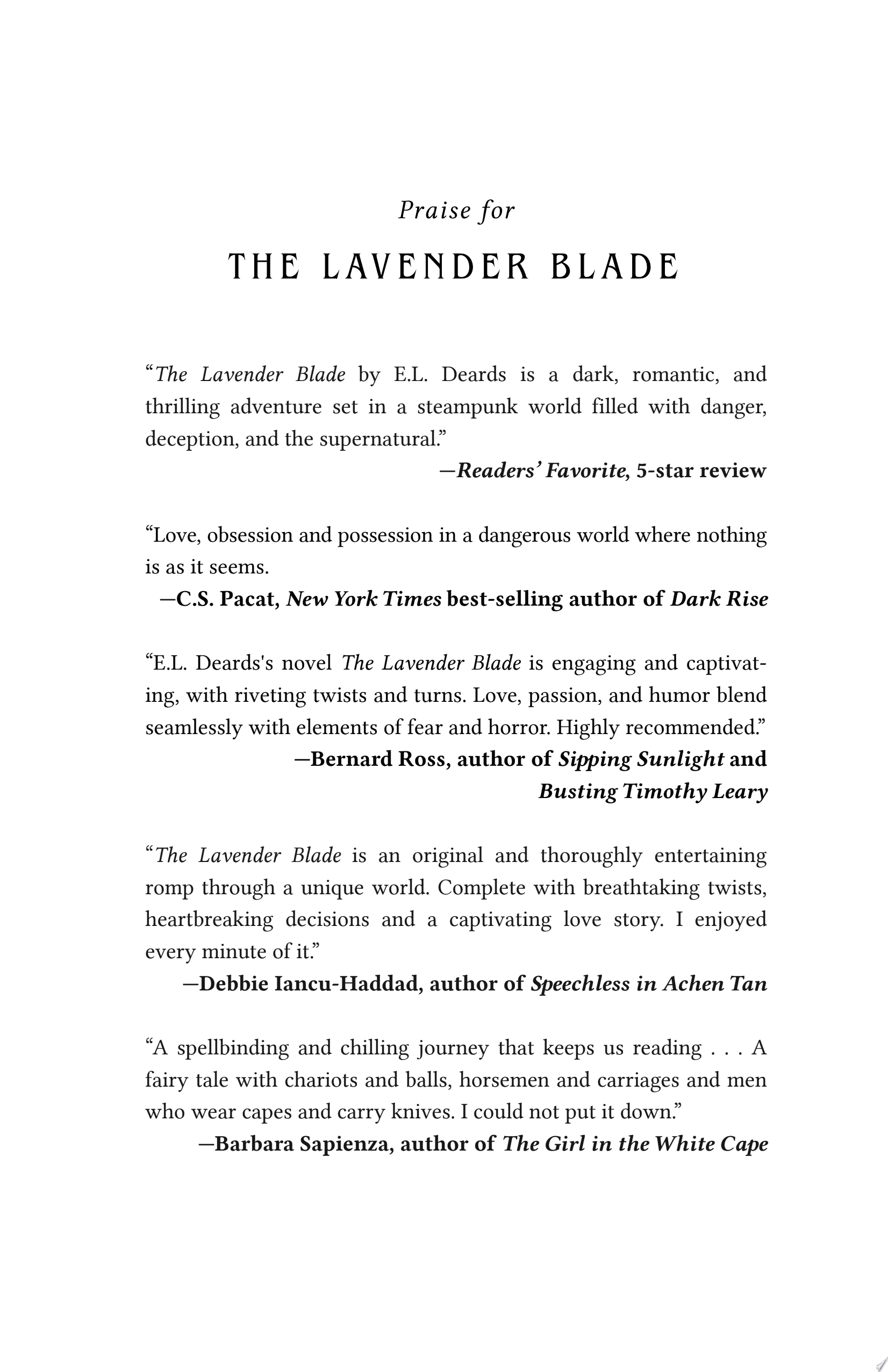 Cover of The Lavender Blade: An Exorcist's Chronicle