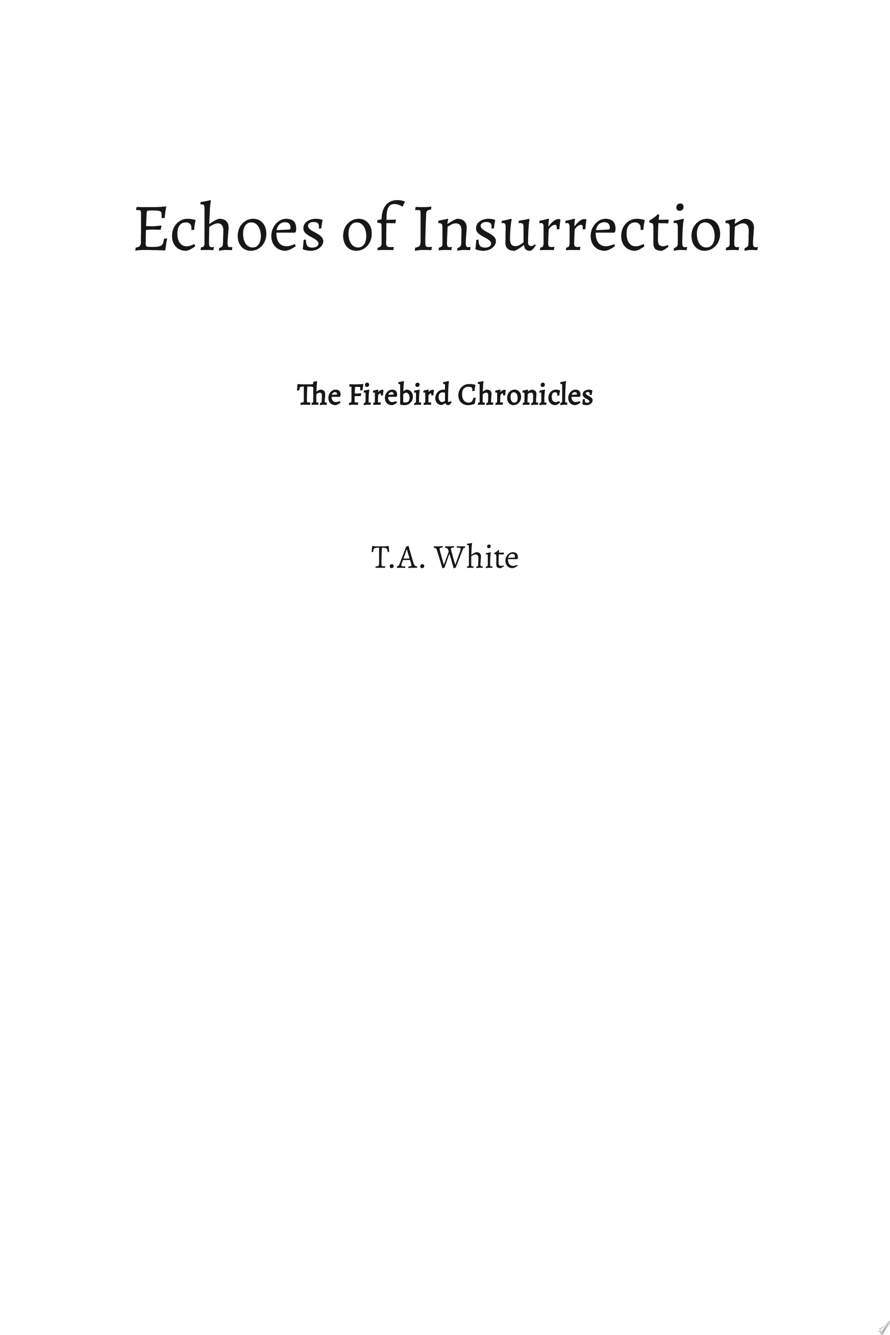 Cover of Echoes of Insurrection