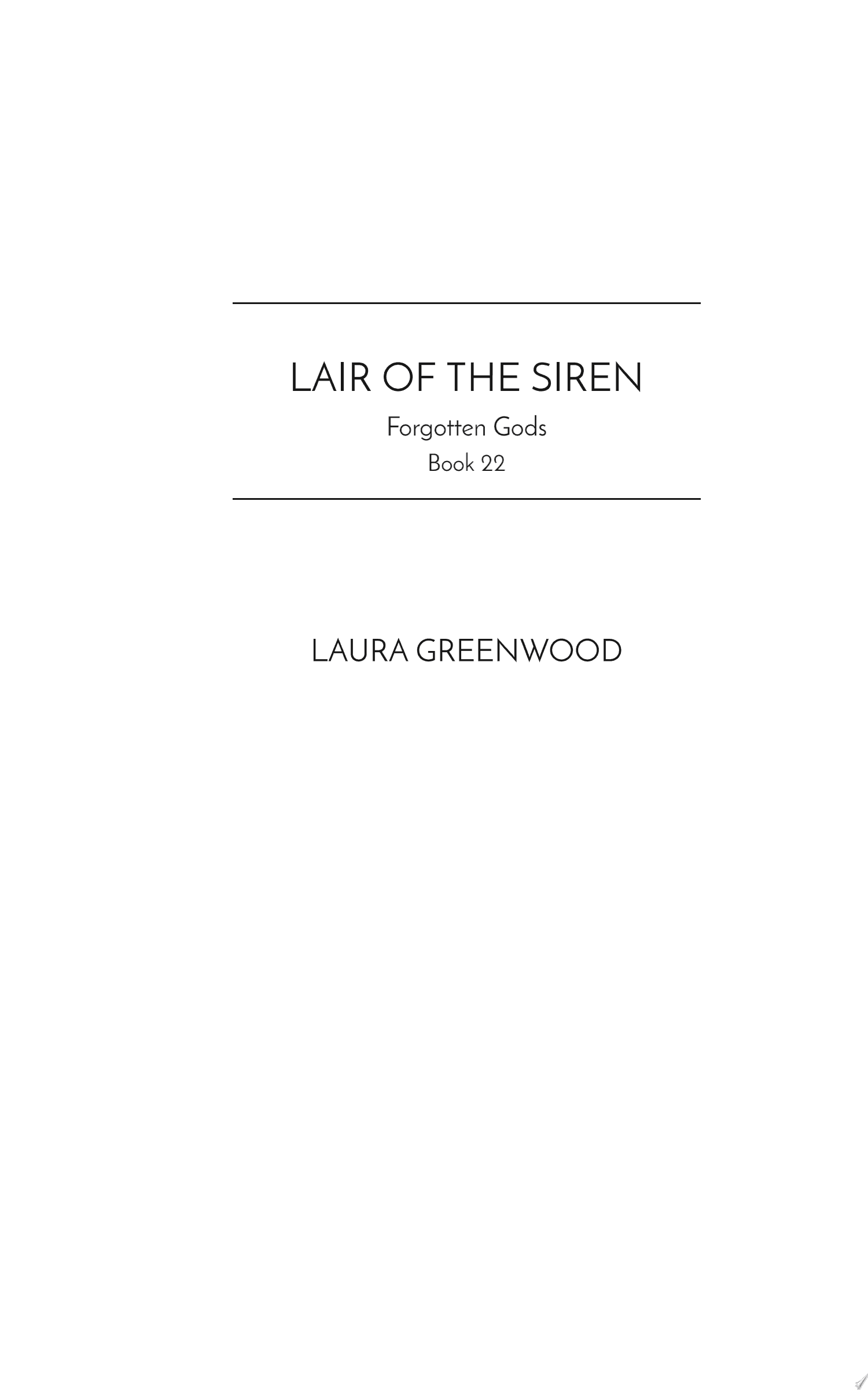 Cover of Lair of the Siren