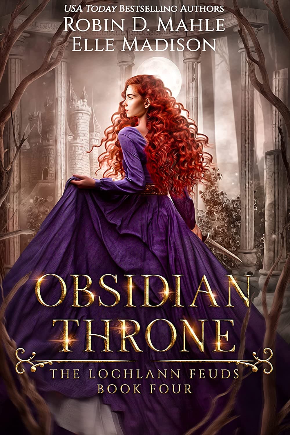 Cover of Obsidian Throne (The Lochlann Feuds, #4)
