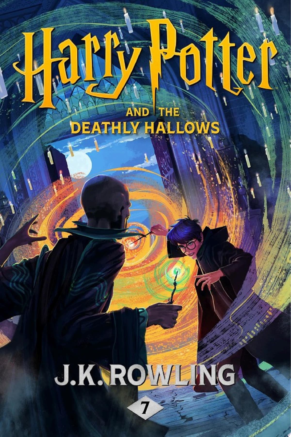 Cover of Harry Potter and the Deathly Hallows (Harry Potter, #7)