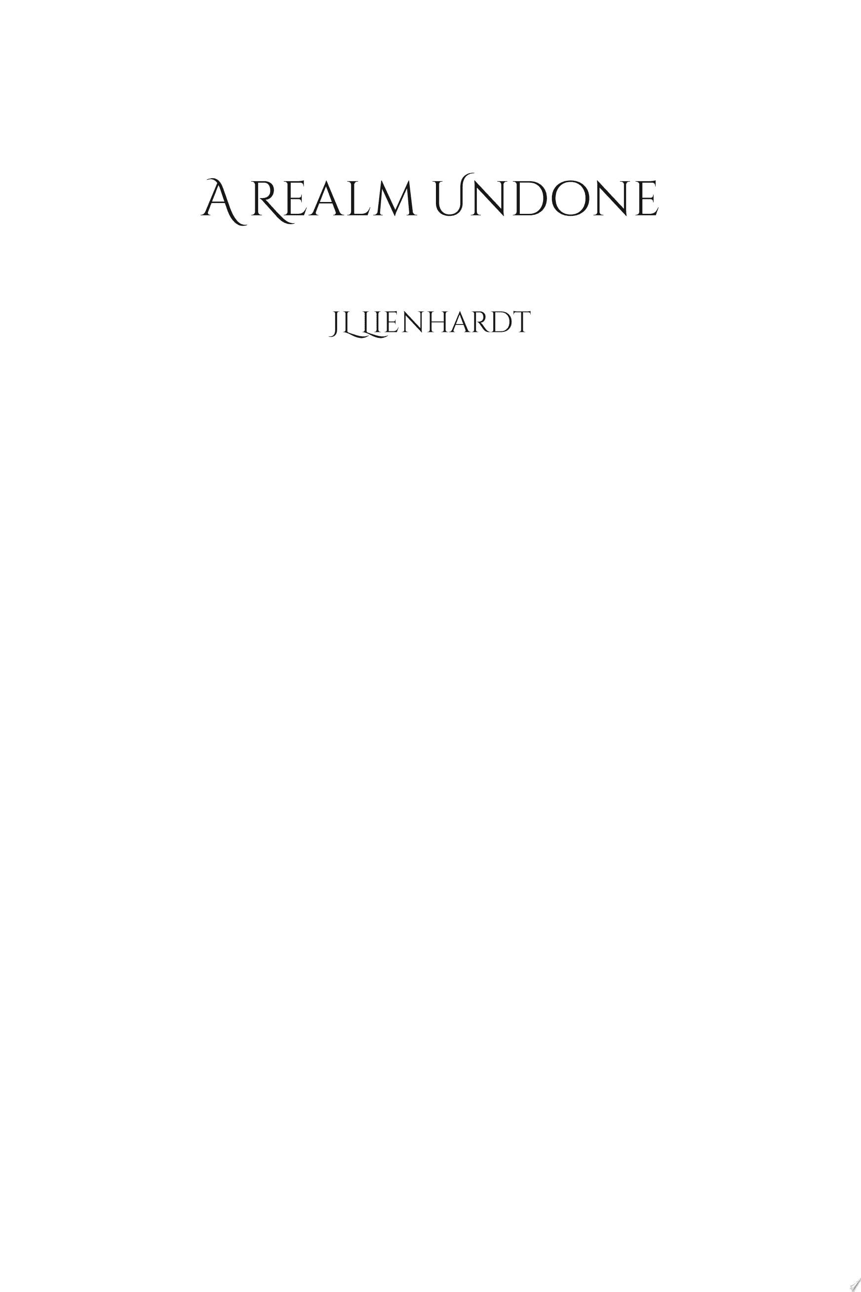 Cover of A Realm Undone