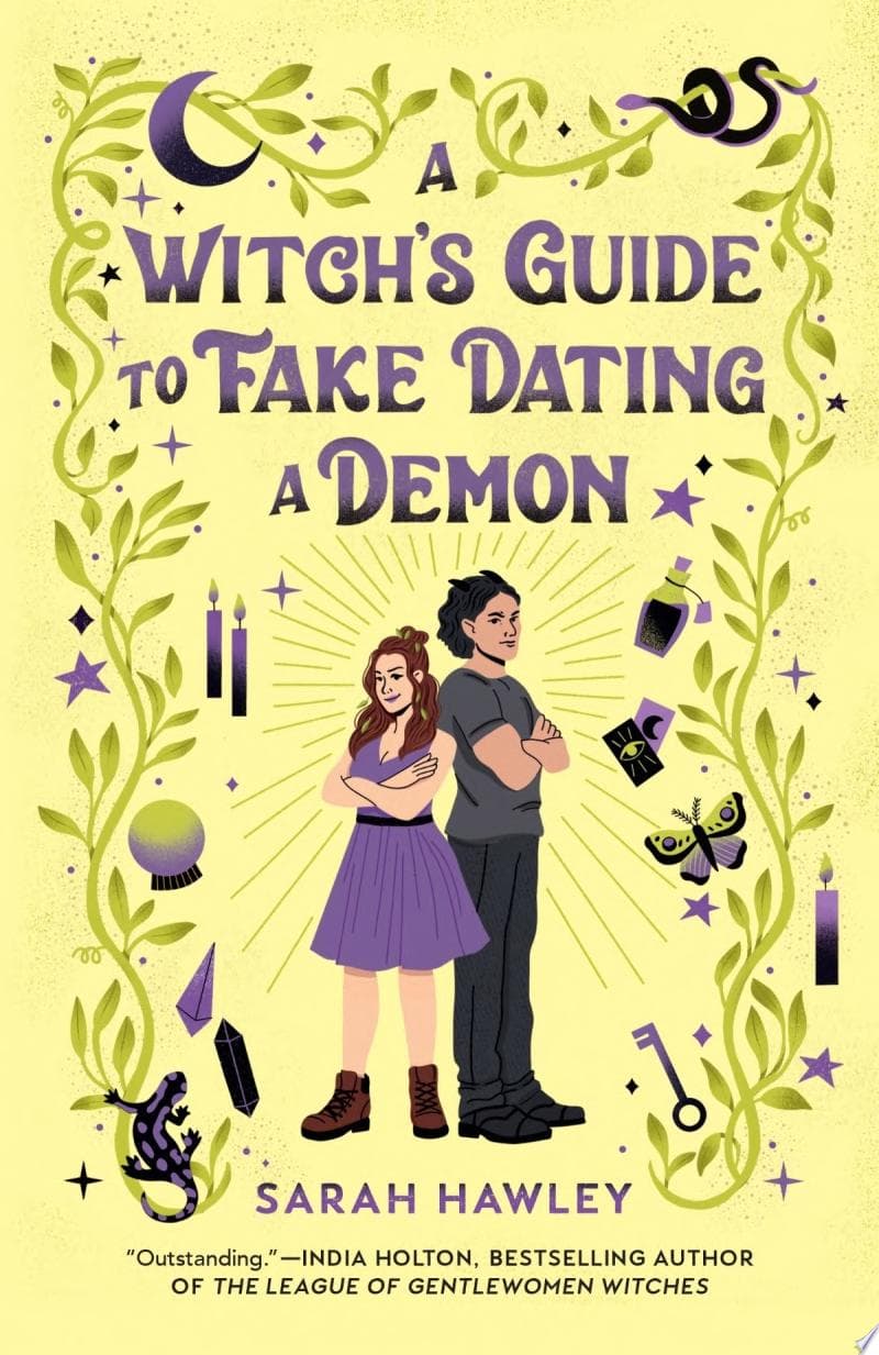 Cover of A Witch's Guide to Fake Dating a Demon (Glimmer Falls, #1)