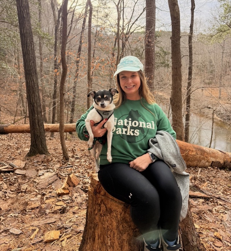 Jenny and James on a hike
